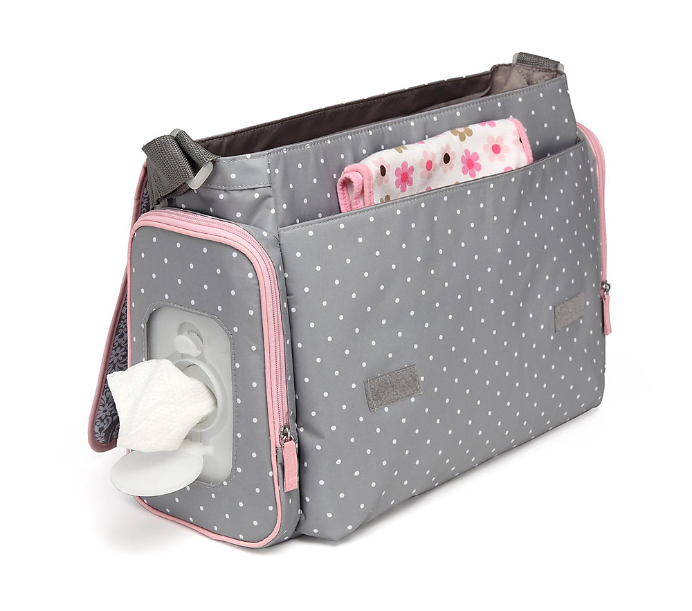 colorland shoulder diaper bag (Grey\Tiffani)
