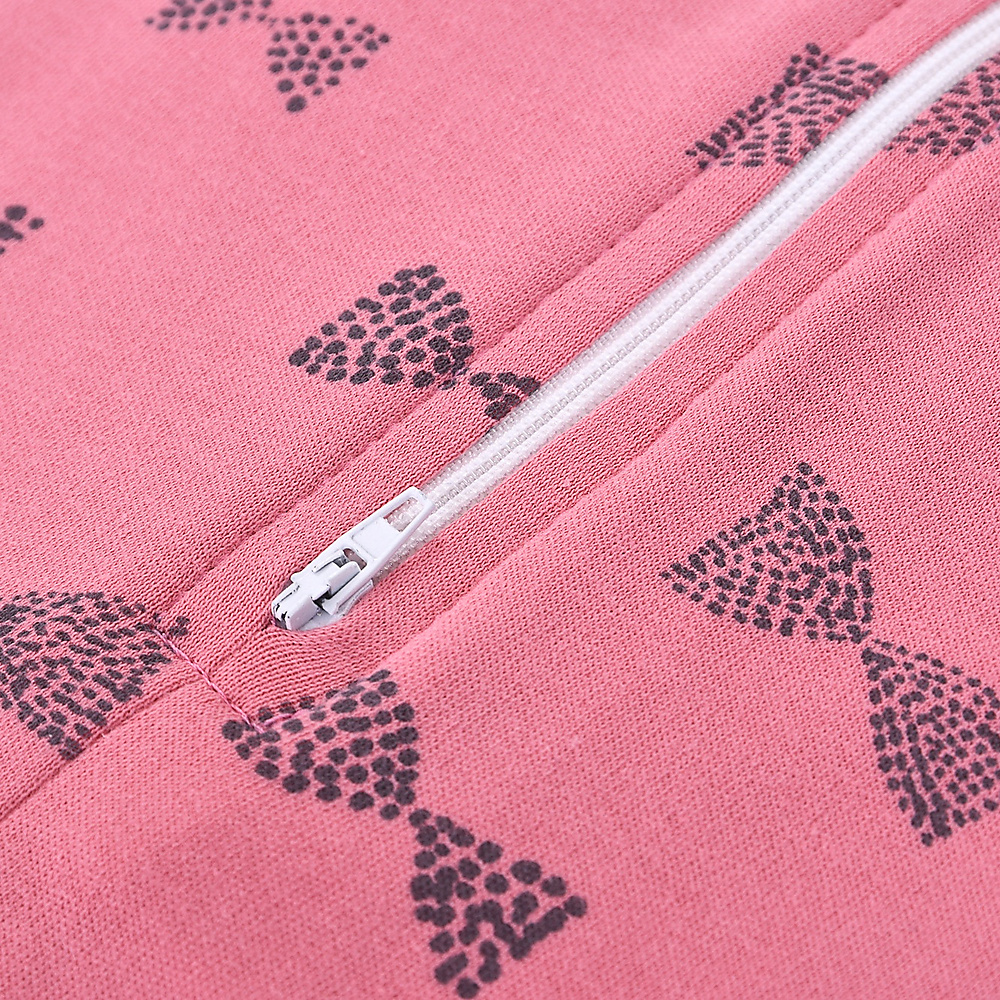 zipped swaddle pink