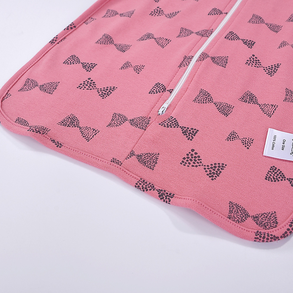 zipped swaddle pink