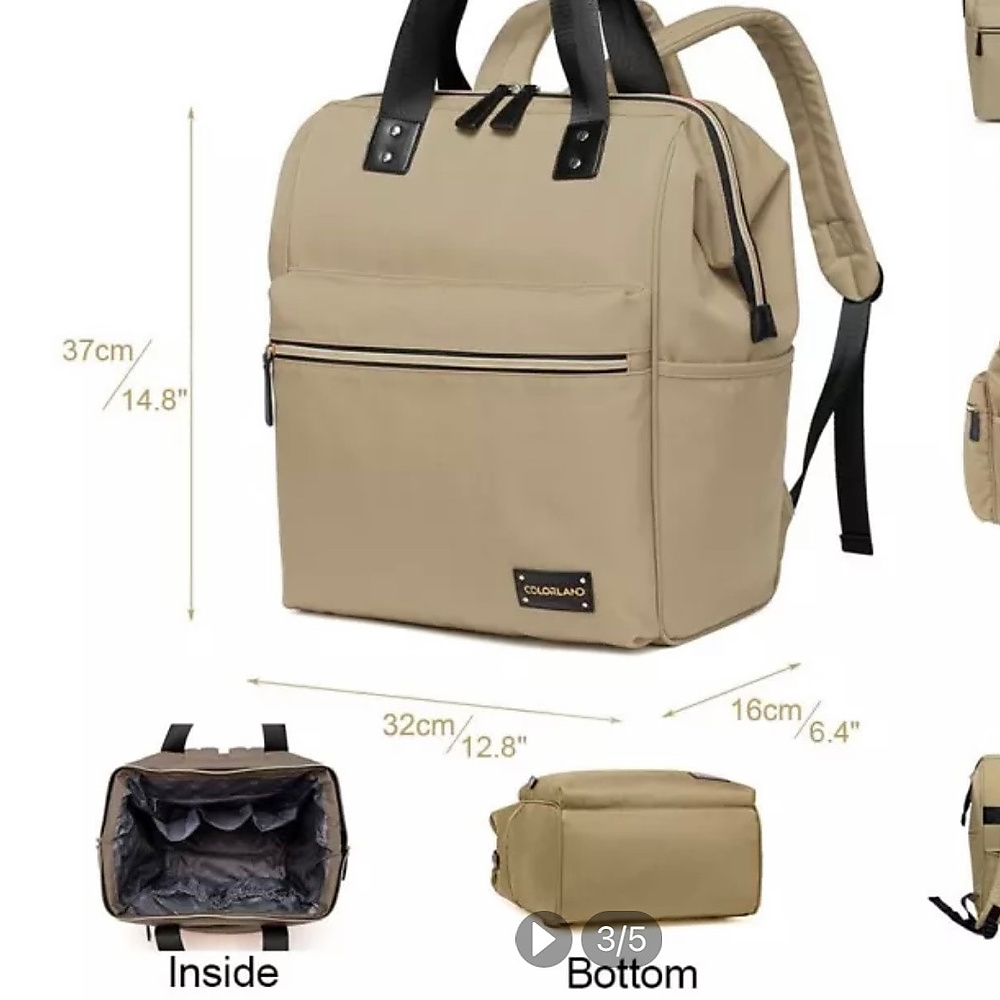 Colorland Diaper Backbag (Beige)