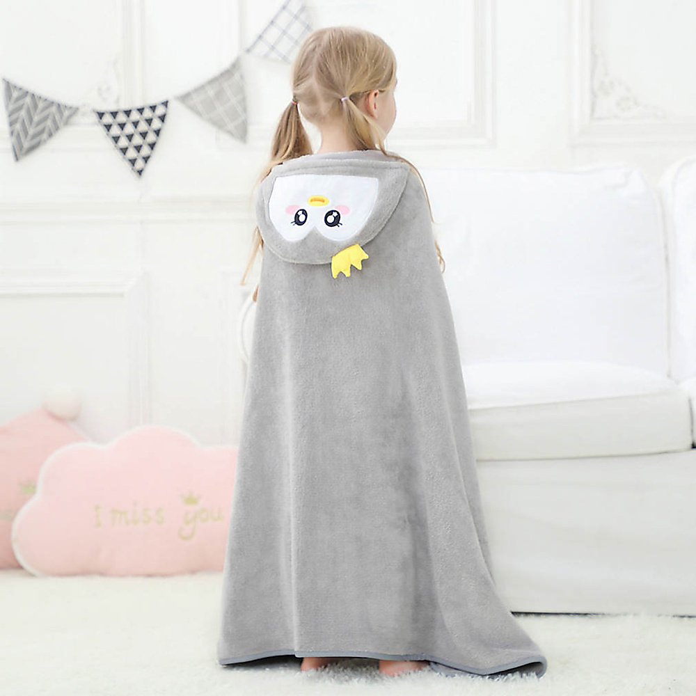 Hooded towel (gray)
