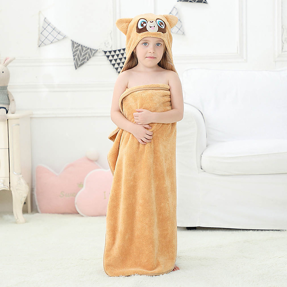 Hooded towel (brown)