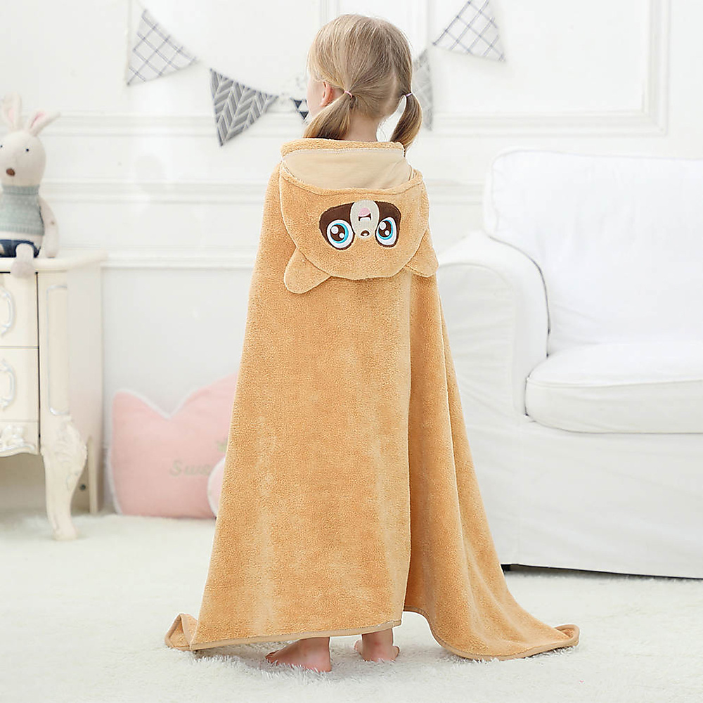Hooded towel (brown)