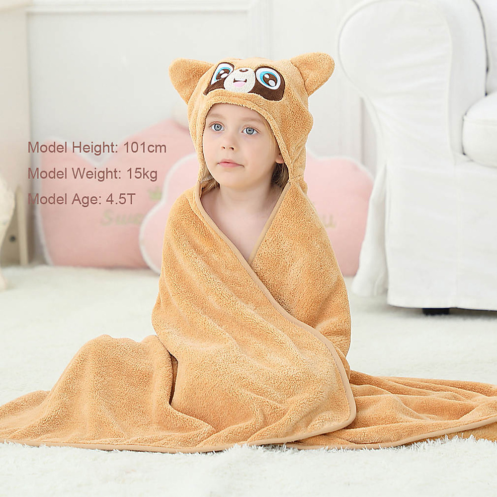 Hooded towel (brown)