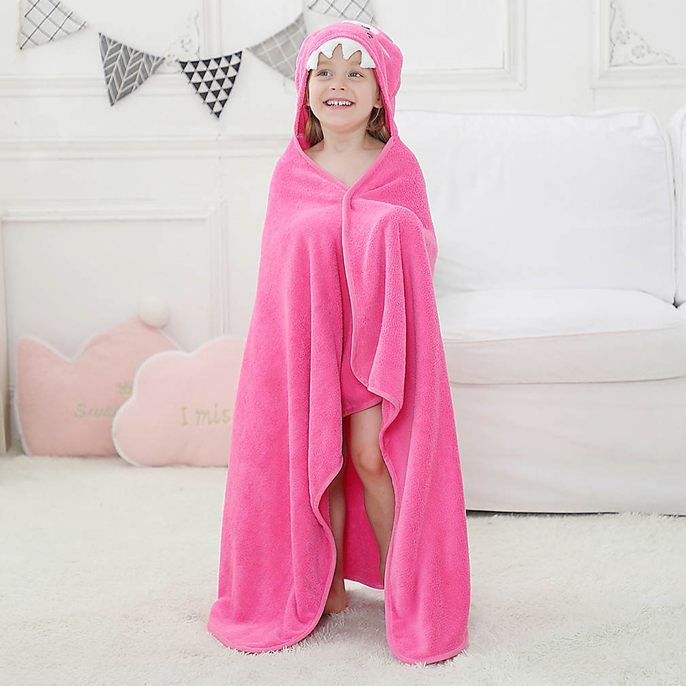 Hooded towel (pink)