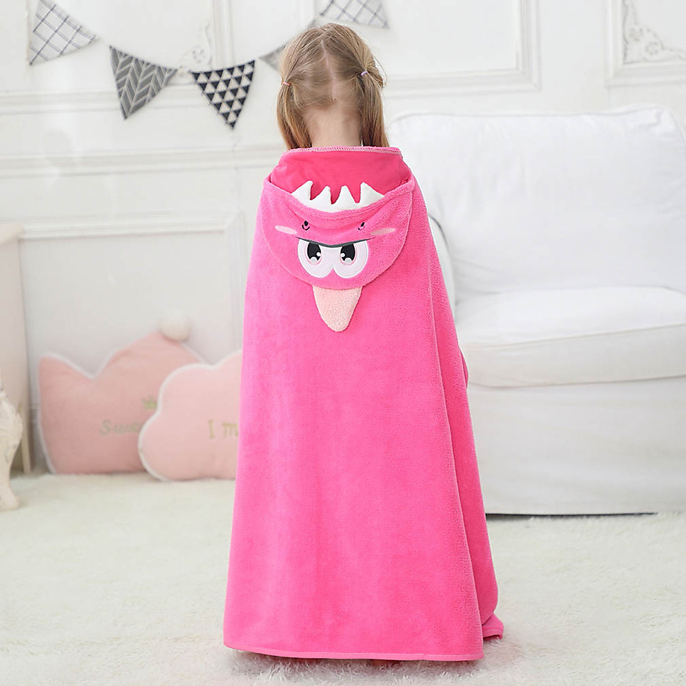 Hooded towel (pink)