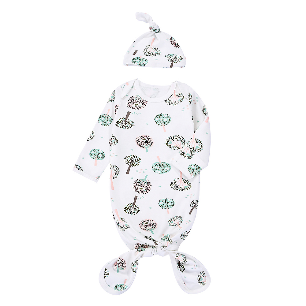 knotted gown swaddle- trees