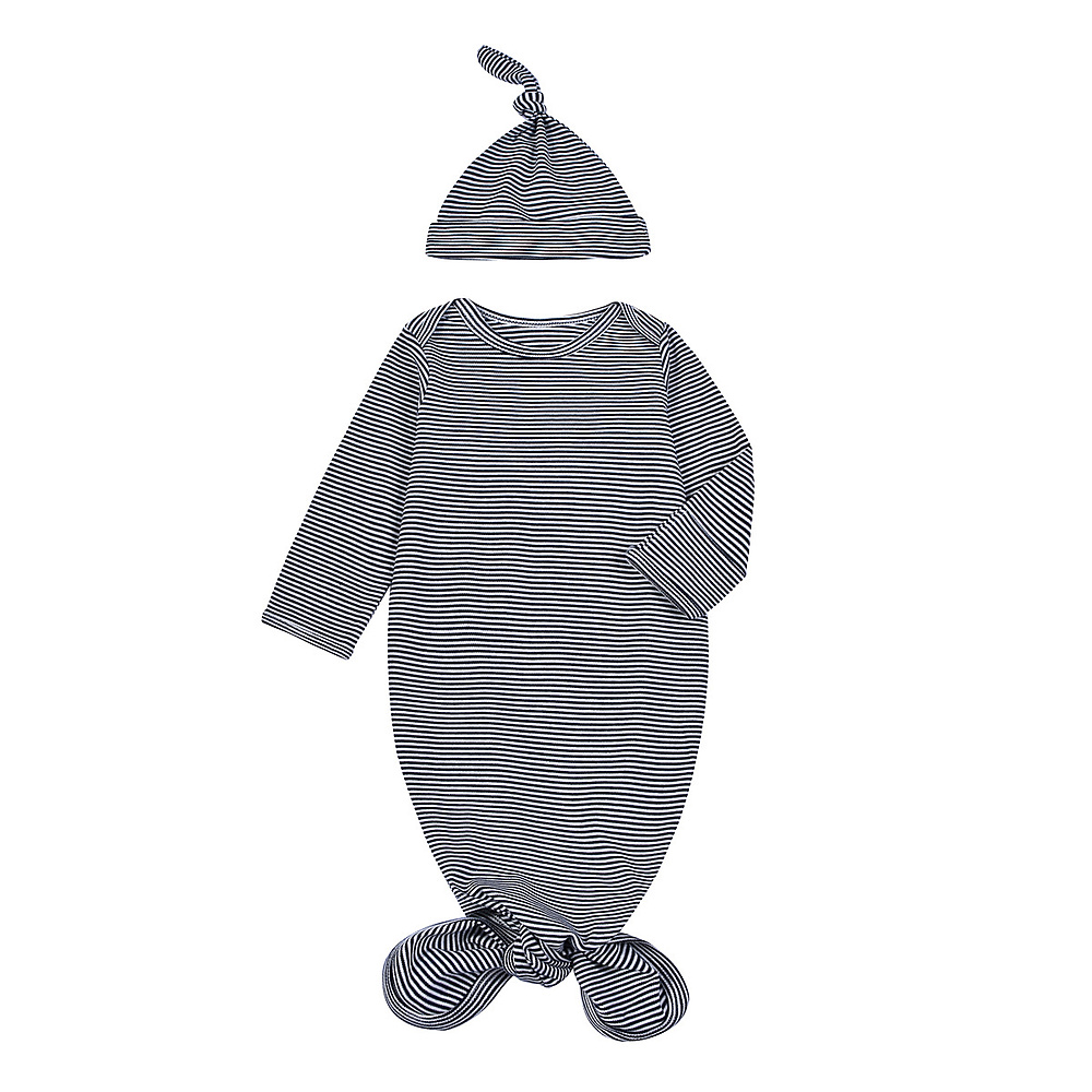 knotted gown -striped