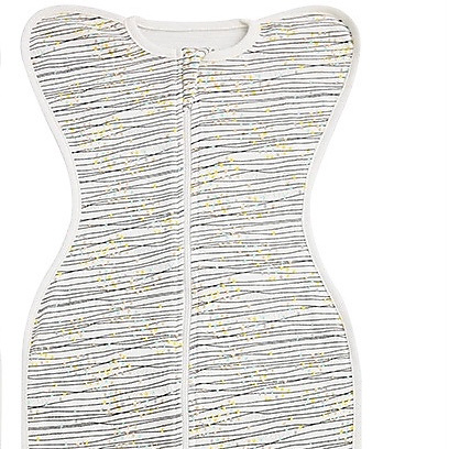 zipped swaddle- striped