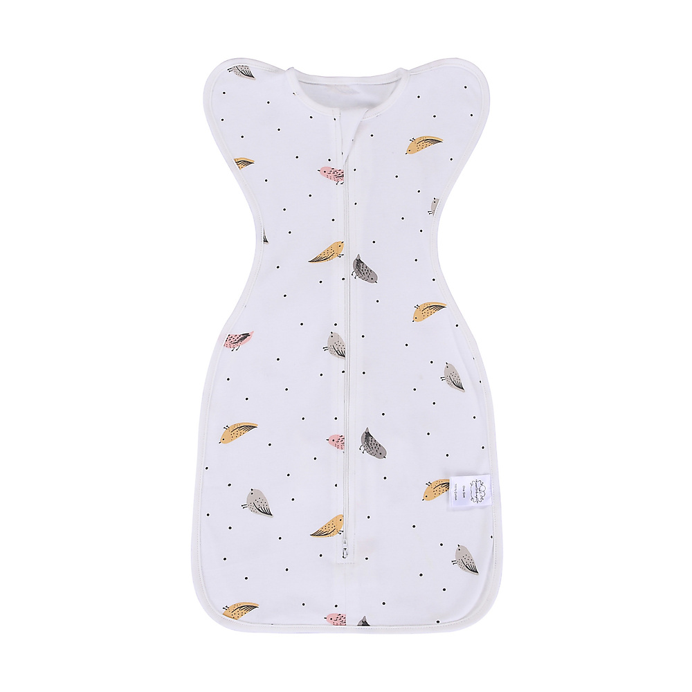 zipped swaddle- birds