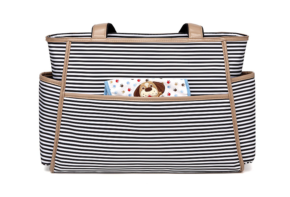 colorland shoulder diaper bag (Black\white)