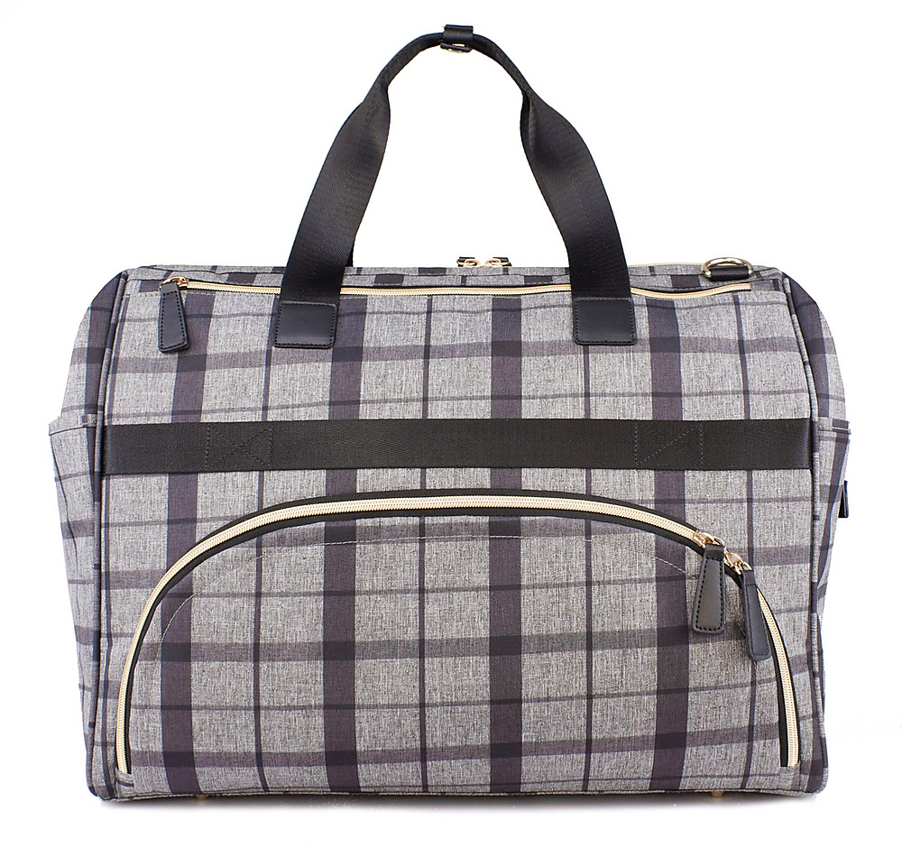 hospital bag plaid