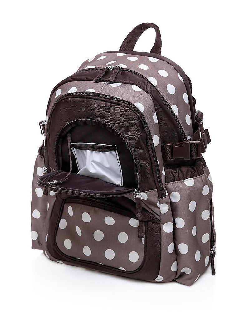Colorland Diaper Backbag (Beige polka)