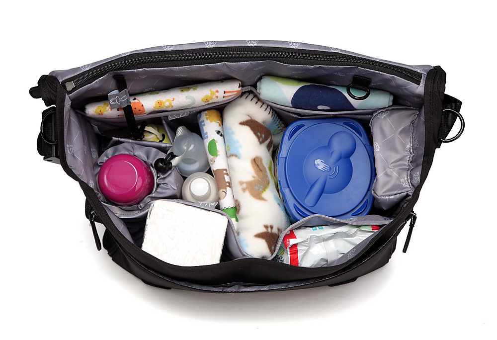 Black Cross Shoulder diaper bag