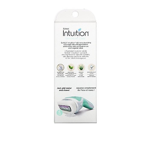 Shaver for Sensitive Areas With Aloe vera and Vitamin E With Two Packs of Moisturizing Razors