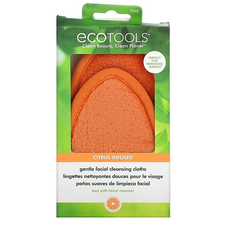 مناديل تنظيف الوجه غني بالحمضيات - ( قطعتين ) ecotools