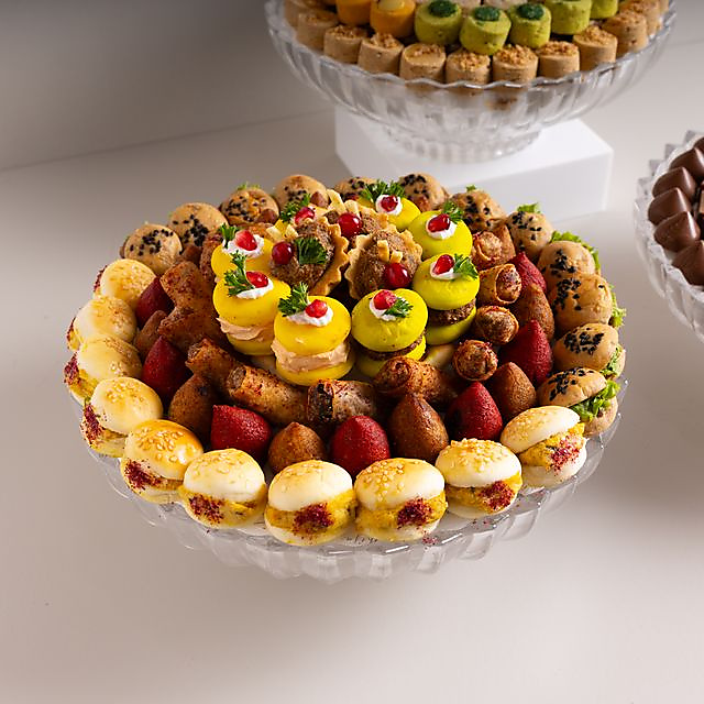 Pearl Crystal Savory Tray