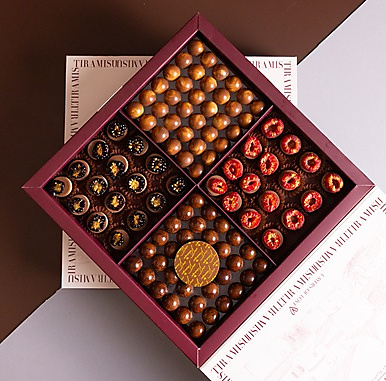 Chocolate mix with fruit