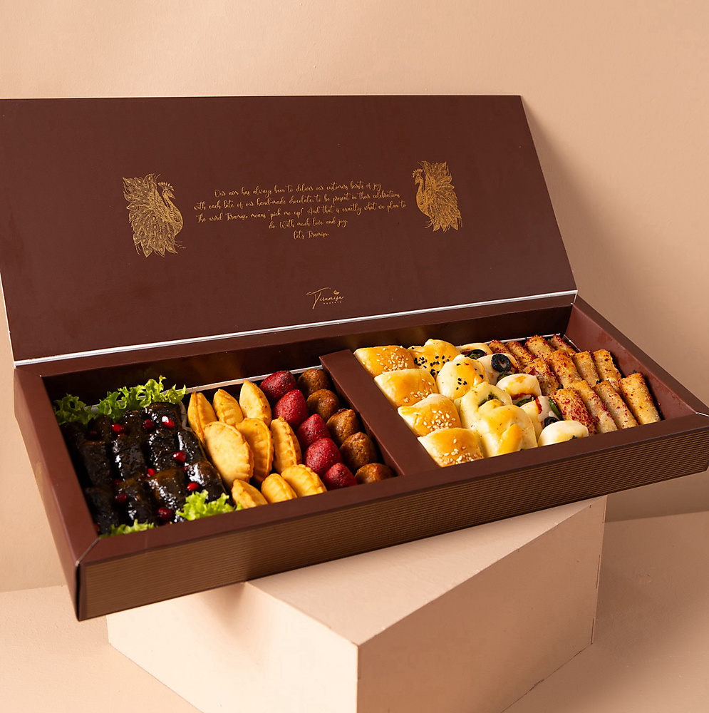 Brown mawallah tiramisu box