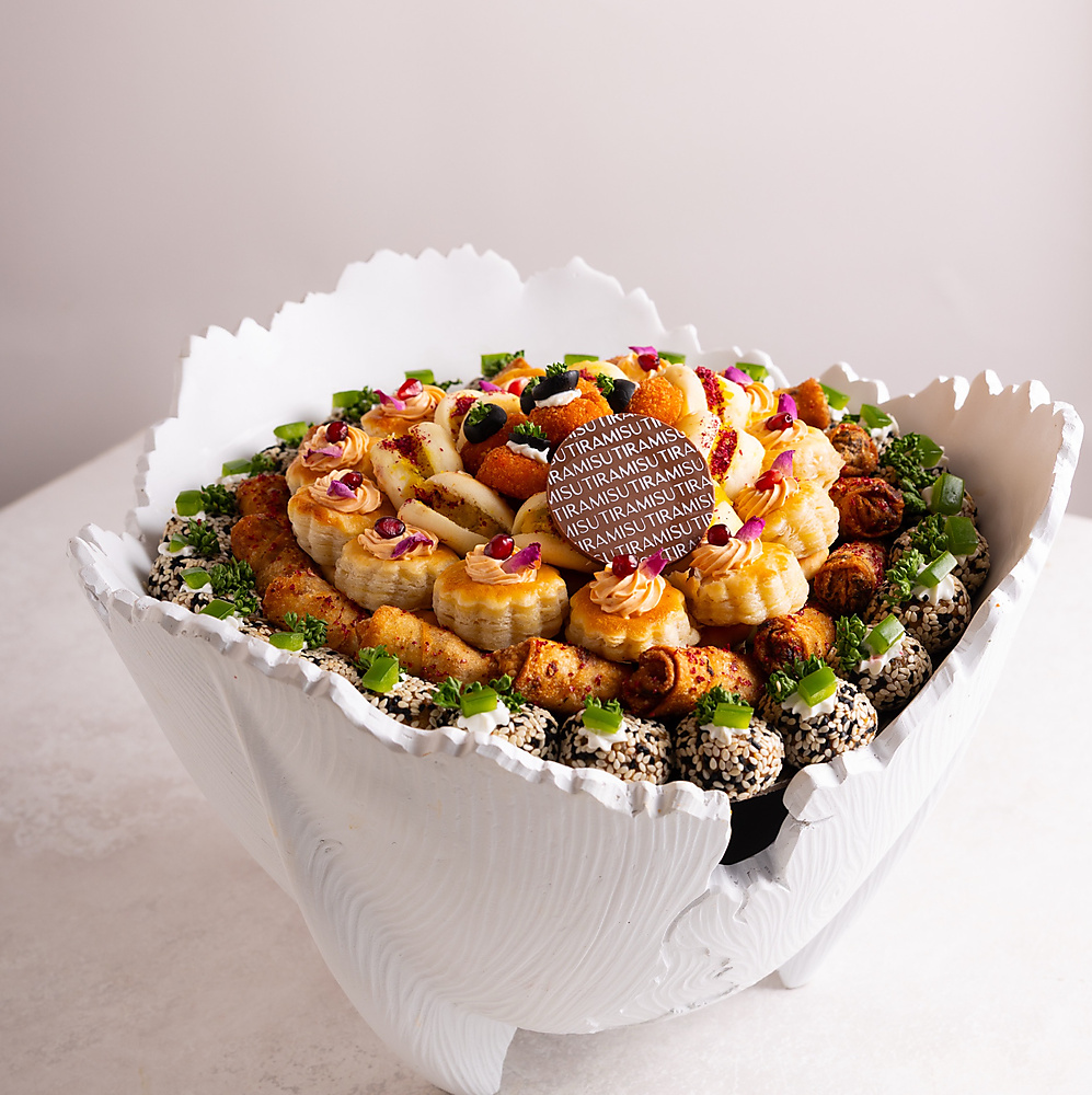 صينيه المناسبات الأبيض موالح