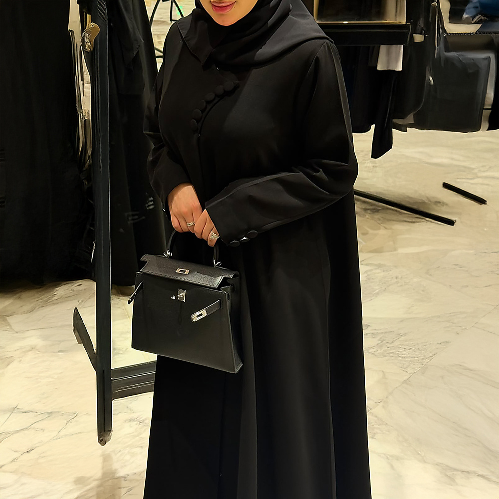 A-Line Buttoned Abaya