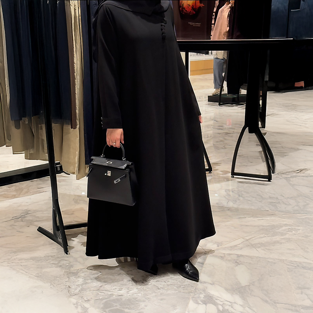 A-Line Buttoned Abaya