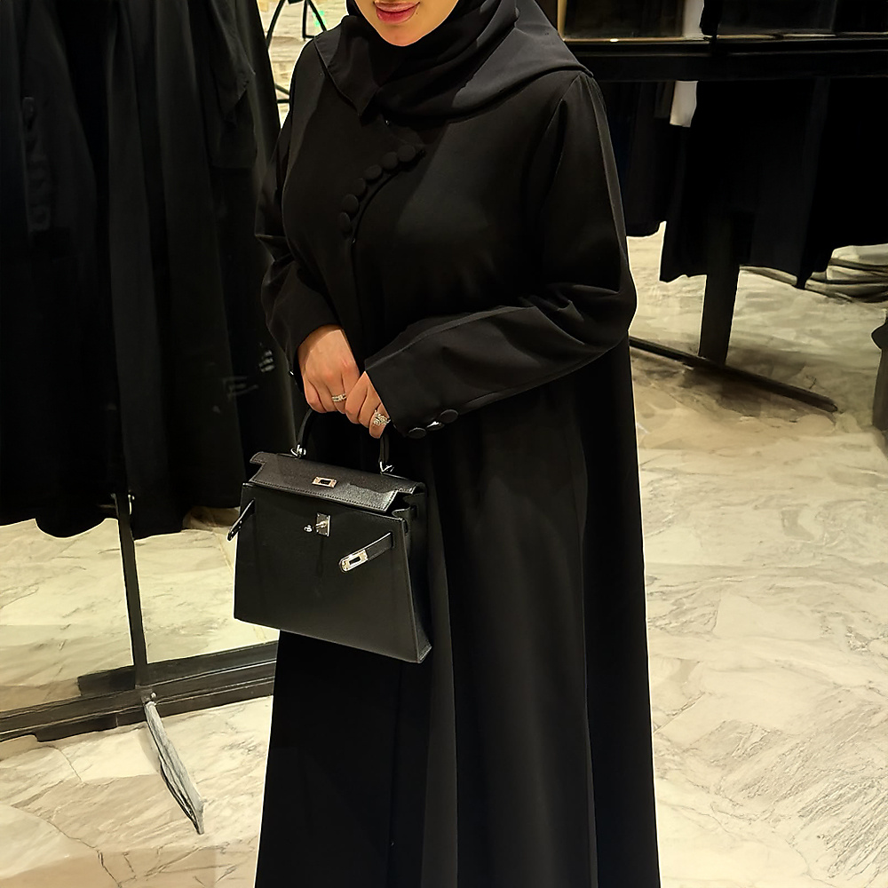Buttoned Abaya Blazer