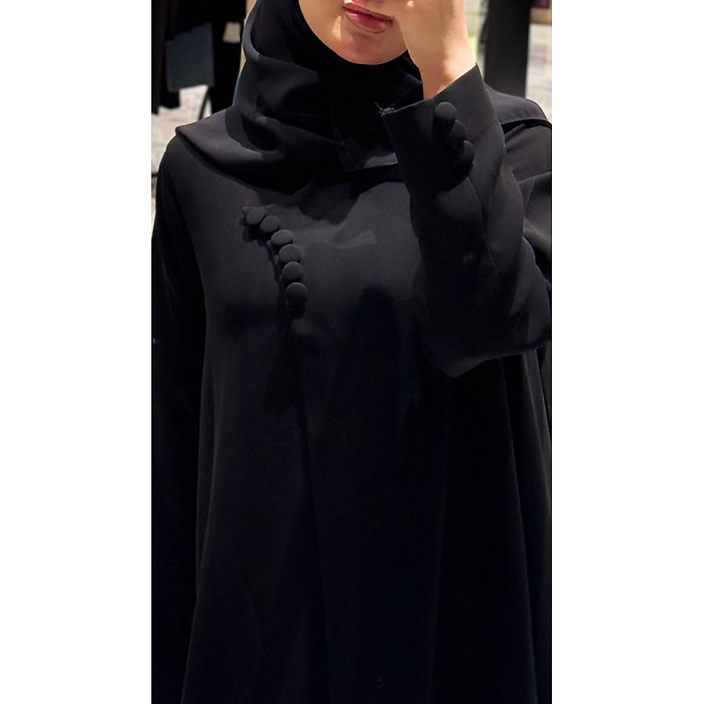 A-Line Buttoned Abaya