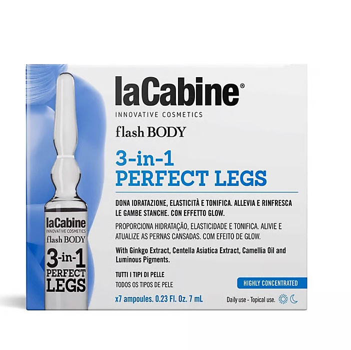La Cabine Flash جسم 3 في 1 Perfect Legs مركز أمبولات 7x7ml الكويت التوصيل