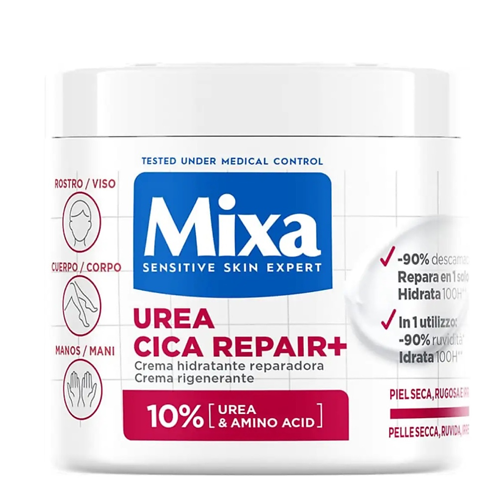 MIXA بلسم يوريا سيكا المرمم المرمم يوريا 10% يوريا وحمض أمينيبلسم يوريا سيكا سيكا المرمم المرمم