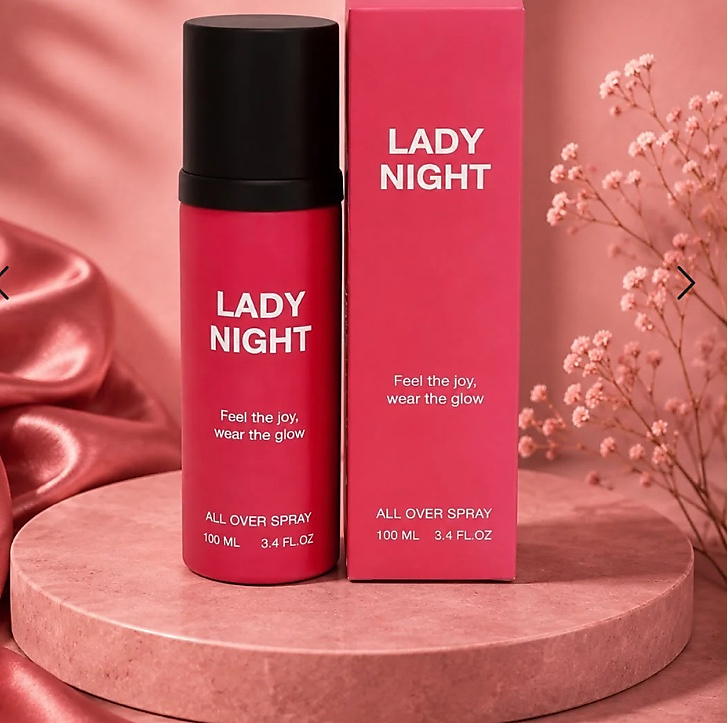 All over spray lady nigh