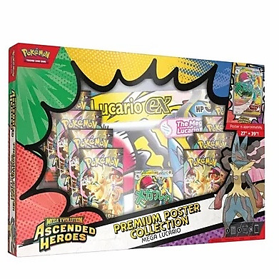 Ascended heroes poster collection [ Mega lucario ]