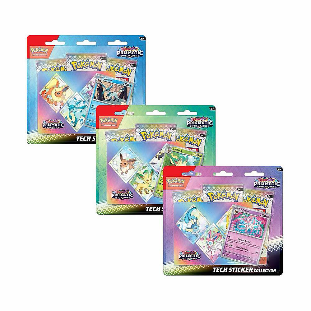 Prismatic evolutions Tech sticker collection