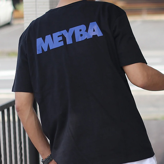 Meyba Training Tee - (Red & Blue) on Black