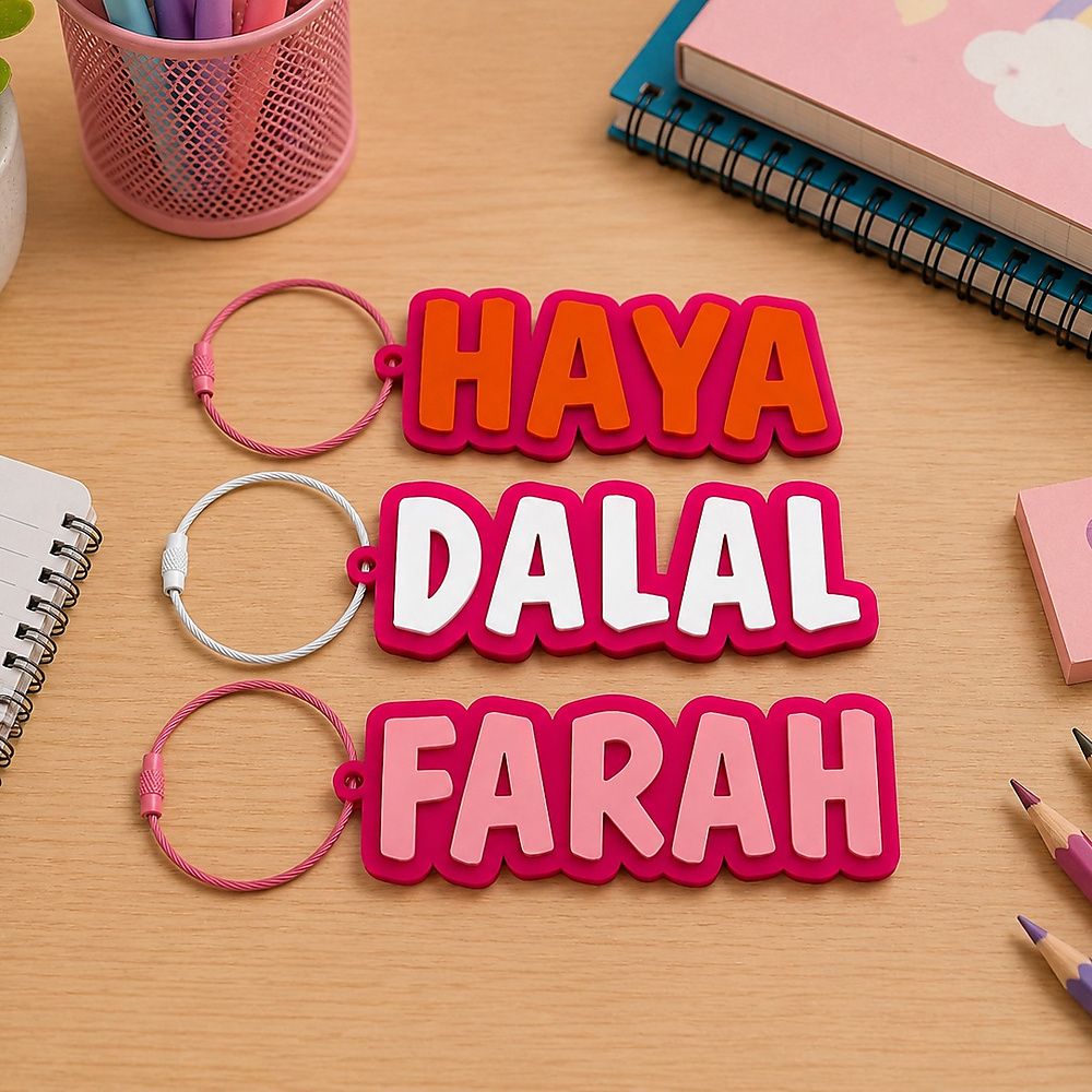 Name Tag - Dark Pink