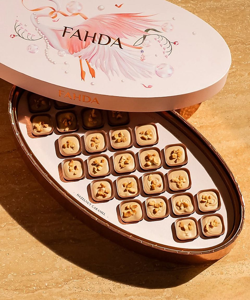 Fahda Sweet Deli Hazelnut Caramel Cups 25 Pieces