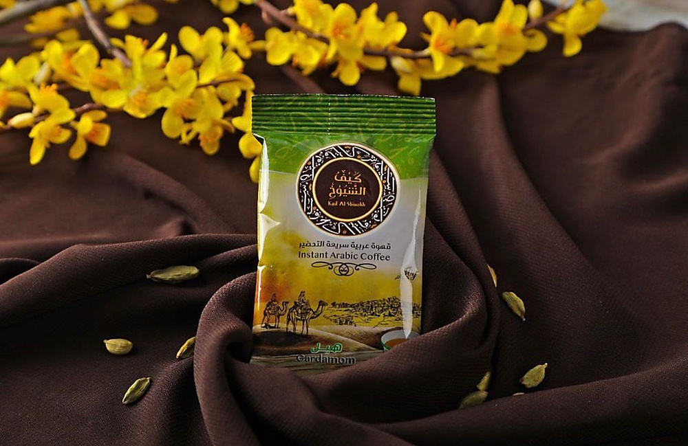 Instant Arabic coffee with cardamom, 10 servings, how the sheikhs like it