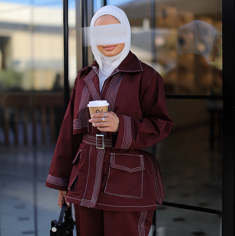 طقم برغندي