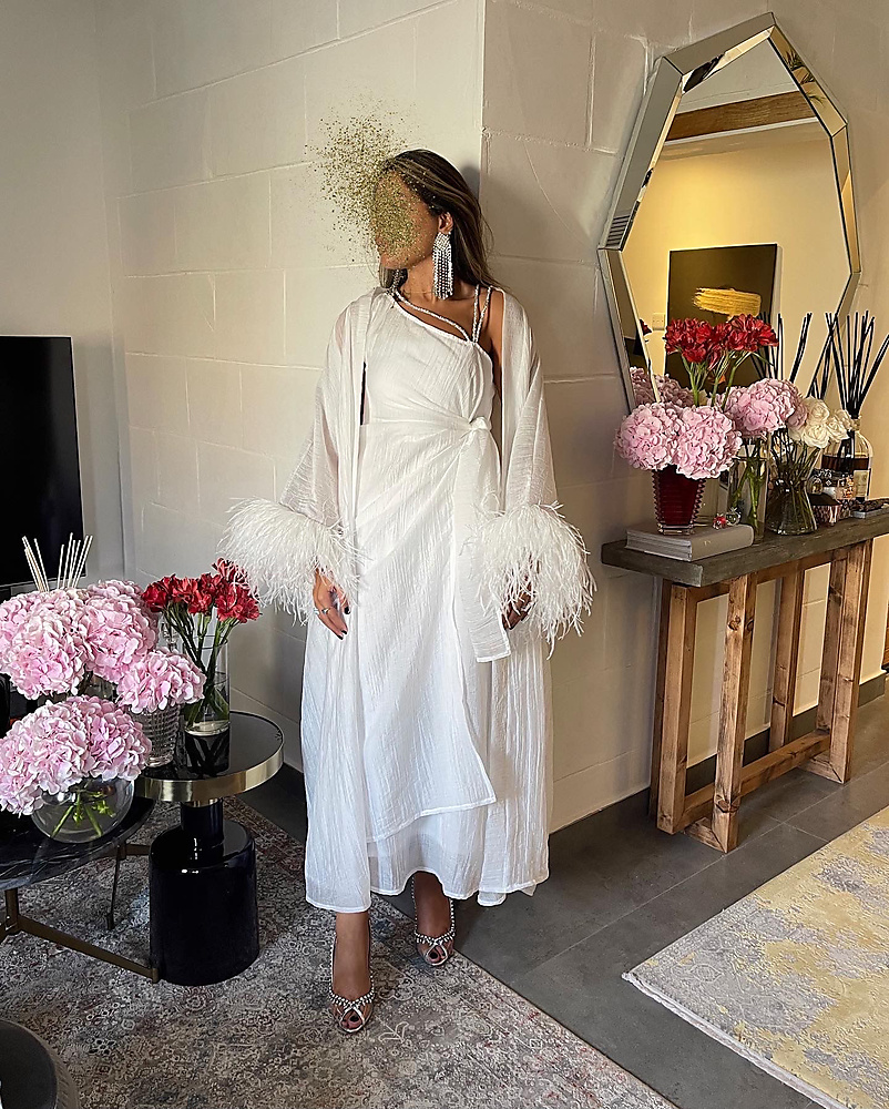 White Feather Dress