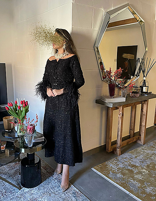 Sparkling Black Party Dress