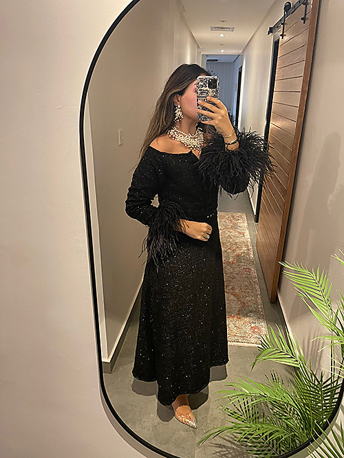 Sparkling Black Party Dress