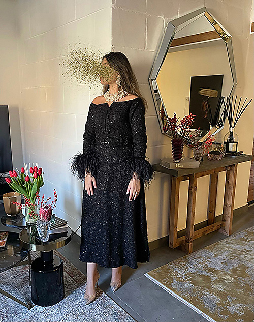 Sparkling Black Party Dress