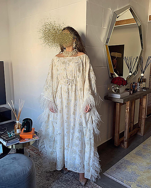 Free Size White Sparkling Dress