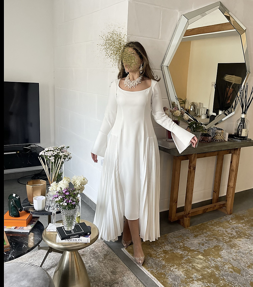 PLEATED DRESS
