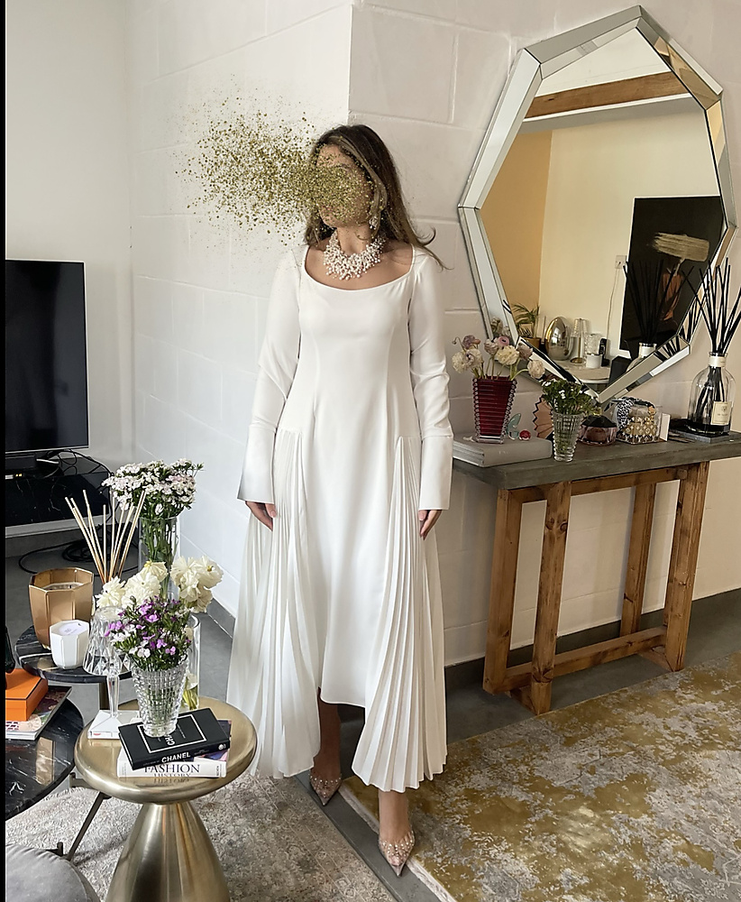 PLEATED DRESS