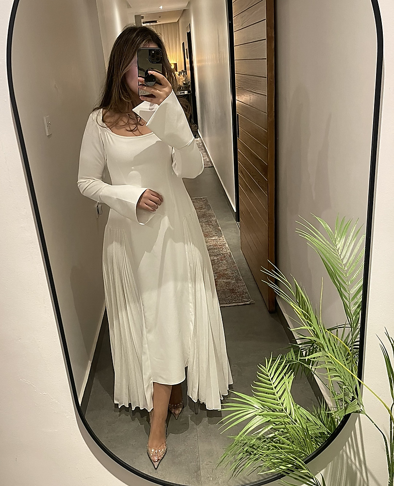 PLEATED DRESS