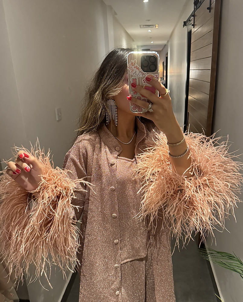 metalic top with pant