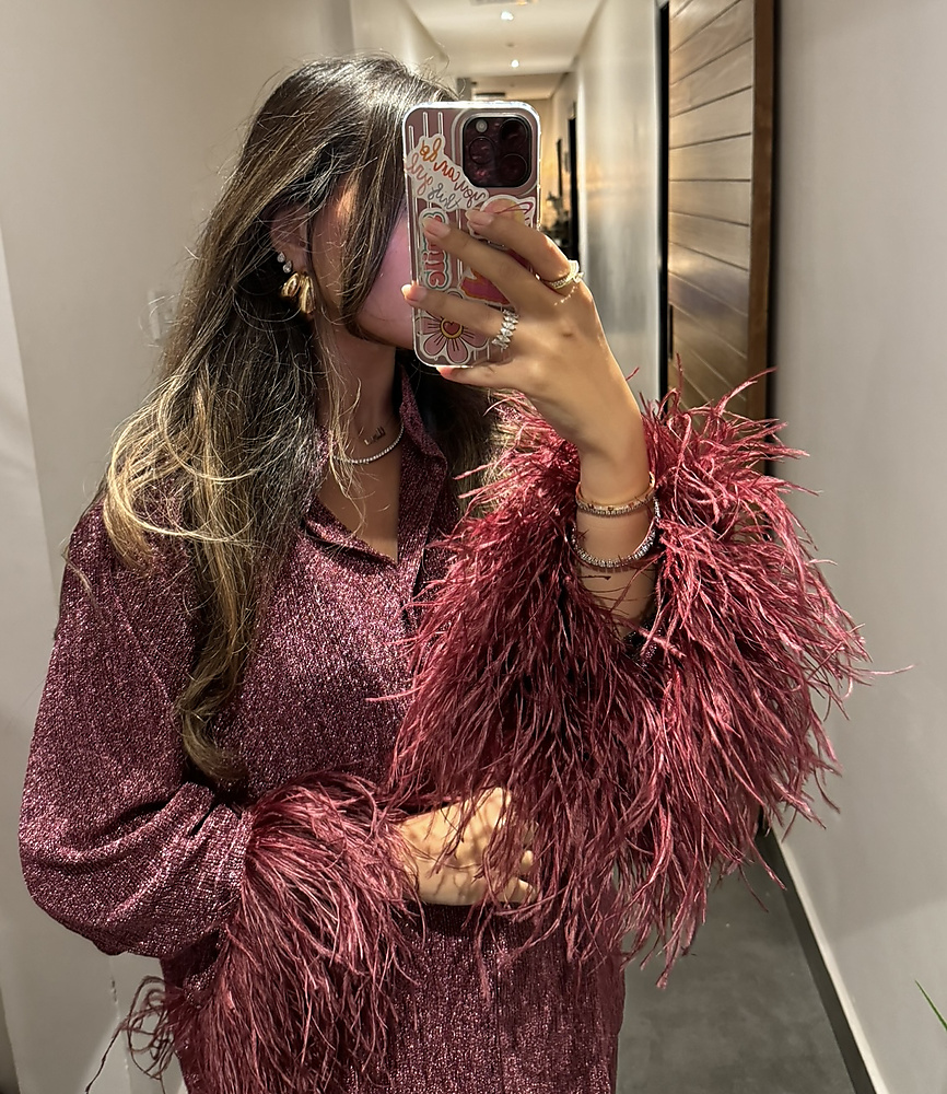 metalic top with pant