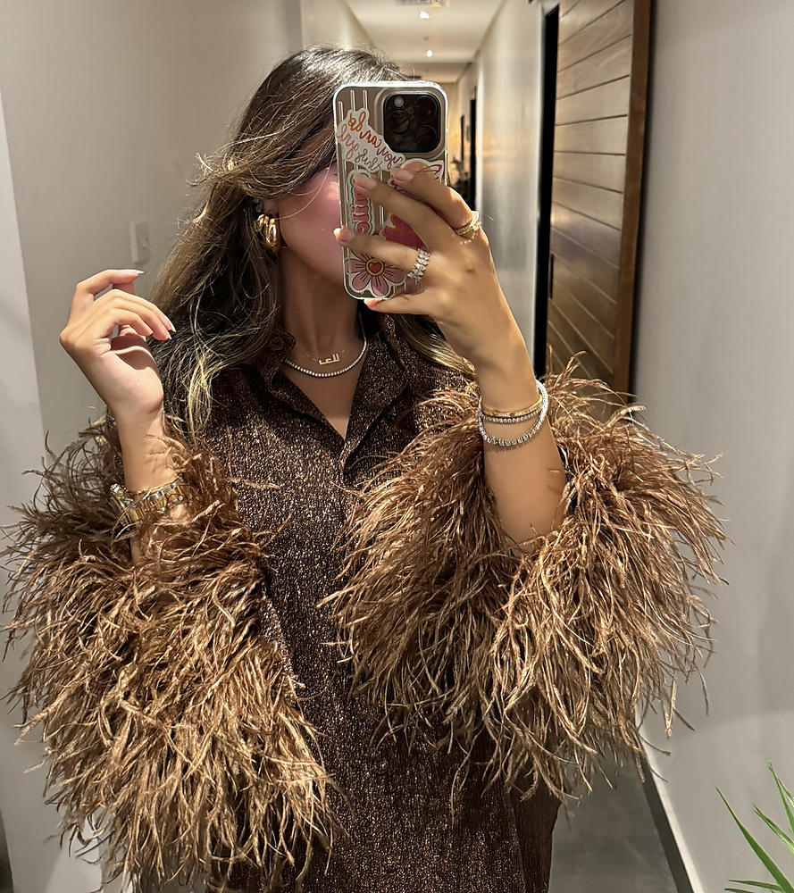 metalic top with pant