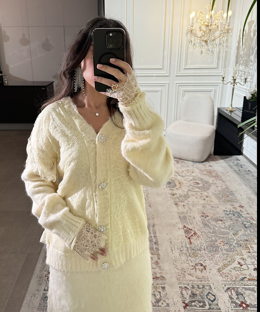 wool offwhite set